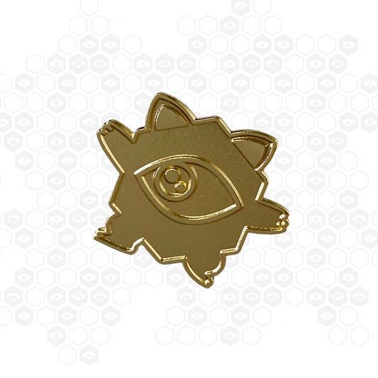 i72 Gold Nom Nom Pin Badge | Insomnia Gaming Festival