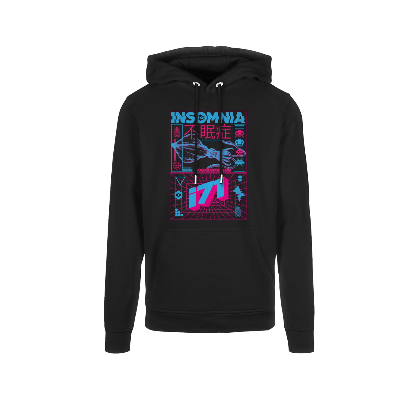 Electric Squid Hoodie Hoodie | Black | Insomnia Gaming Festival