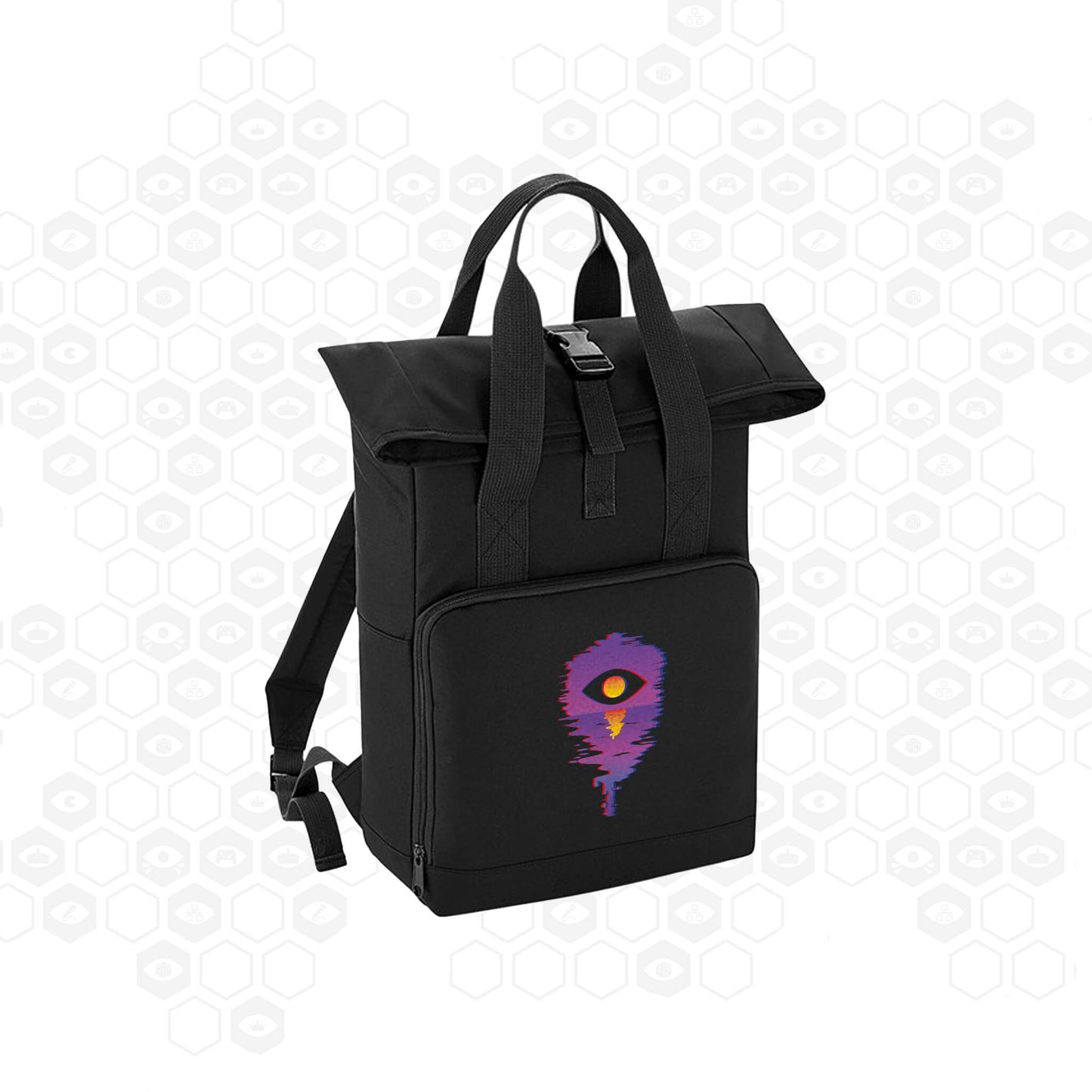I71 Sunset Eye Roll Top Backpack | Black | Insomnia Gaming Festival