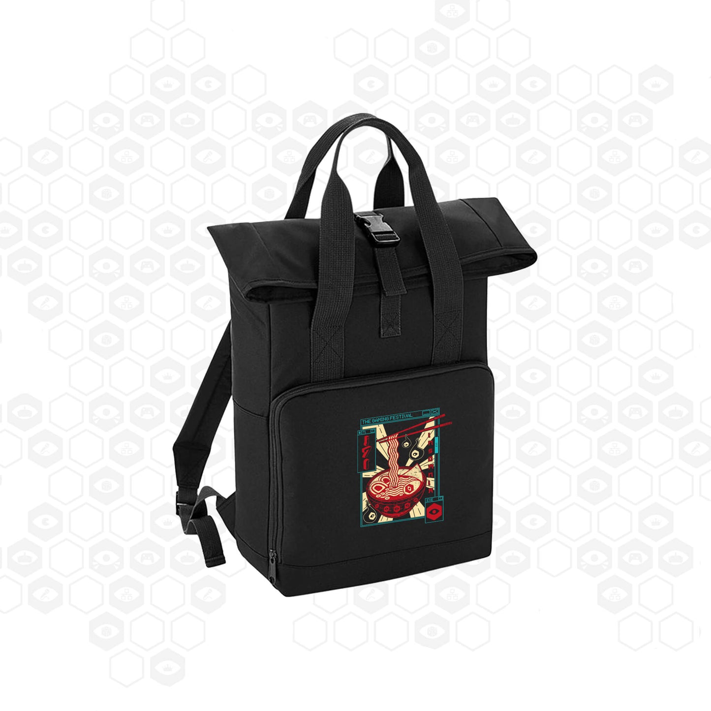 I71 Ramen Roll Top Backpack | Black | Insomnia Gaming Festival