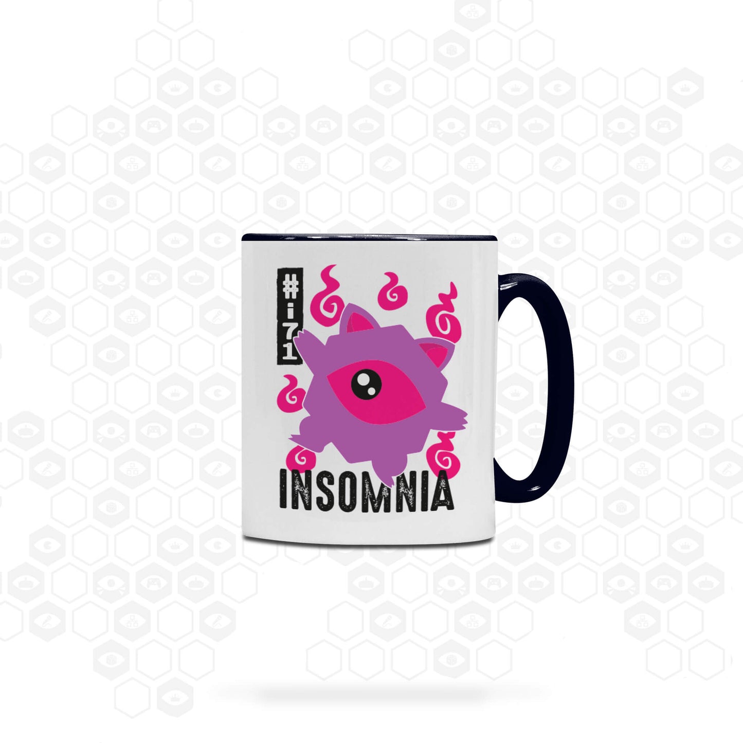i71 Kawaii Eye Ceramic Mug | Black/White | Insomnia Gaming Festival