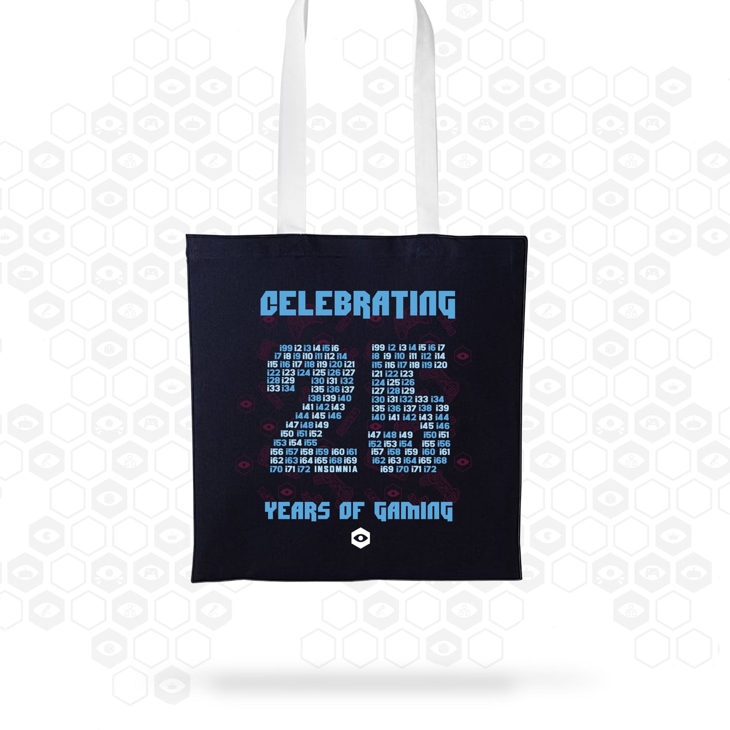 25th Anniversary Tote Bag | Black | Insomnia Gaming Festival