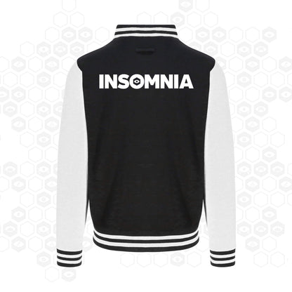 i71 Game Active Varsity Jacket | Black/White | Back | Insomnia Gaming Festival