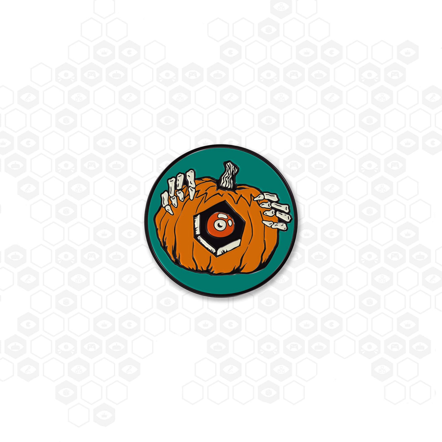 Halloween Pumpkin Pin Badge