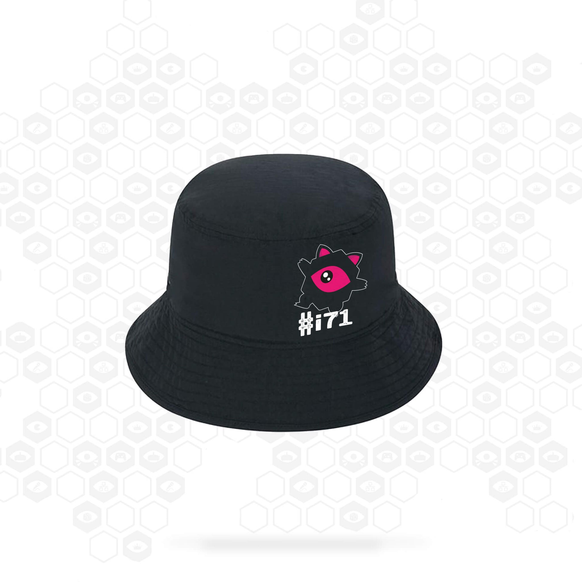 i71 Kawaii Eye Bucket Hat | Black | Insomnia Gaming Festival