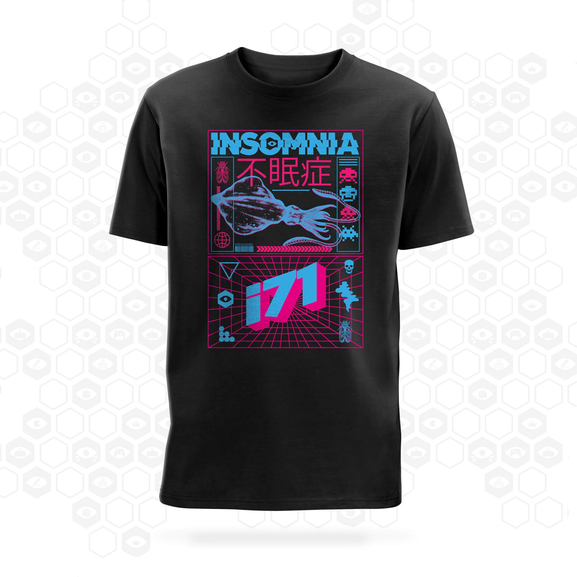 I71 Electric Squid T-Shirt | Black | Insomnia Gaming Festival