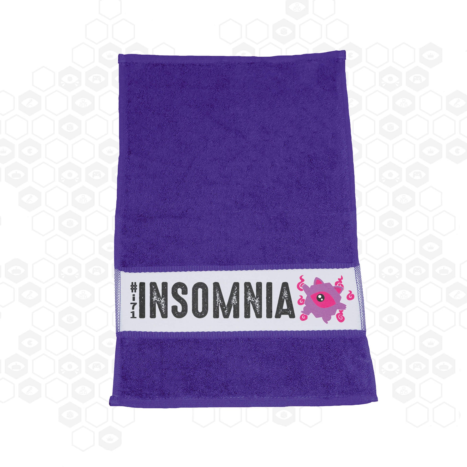 i71 Kawaii Eye Towel | Purple | Insomnia Gaming Festival