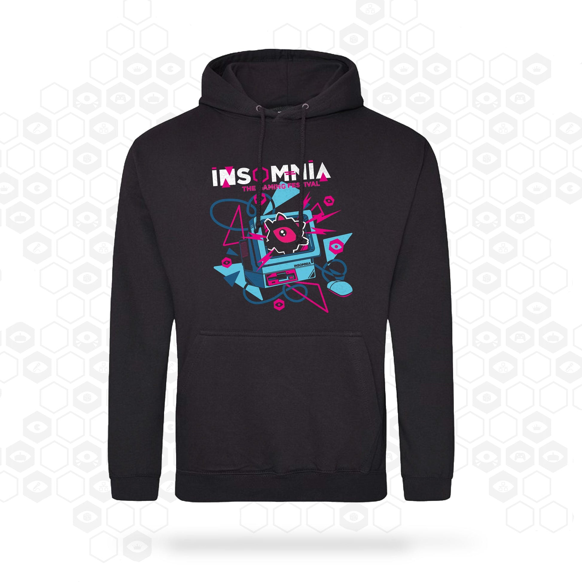 i72 Retro Computer Hoodie | Black | Insomnia Gaming Festival