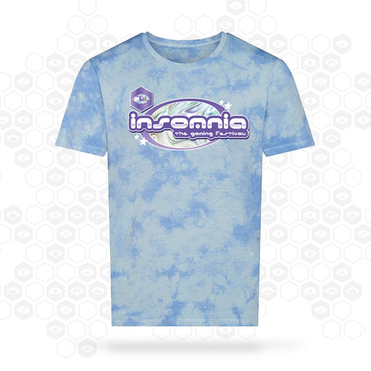 i72 Tie-Dye T-Shirt | Blue Cloud | Insomnia Gaming Festival 