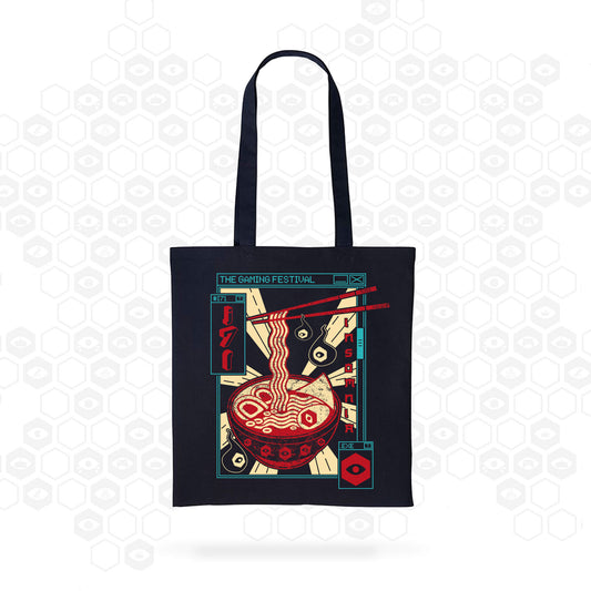 i71 Ramen Tote Bag | Black | Insomnia Merch