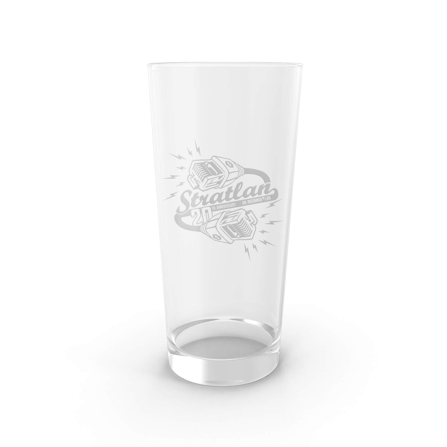 Stratlan 20 LAN Cable Pint Glass | Insomnia Merch